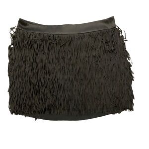 express black tasseled mini skirt